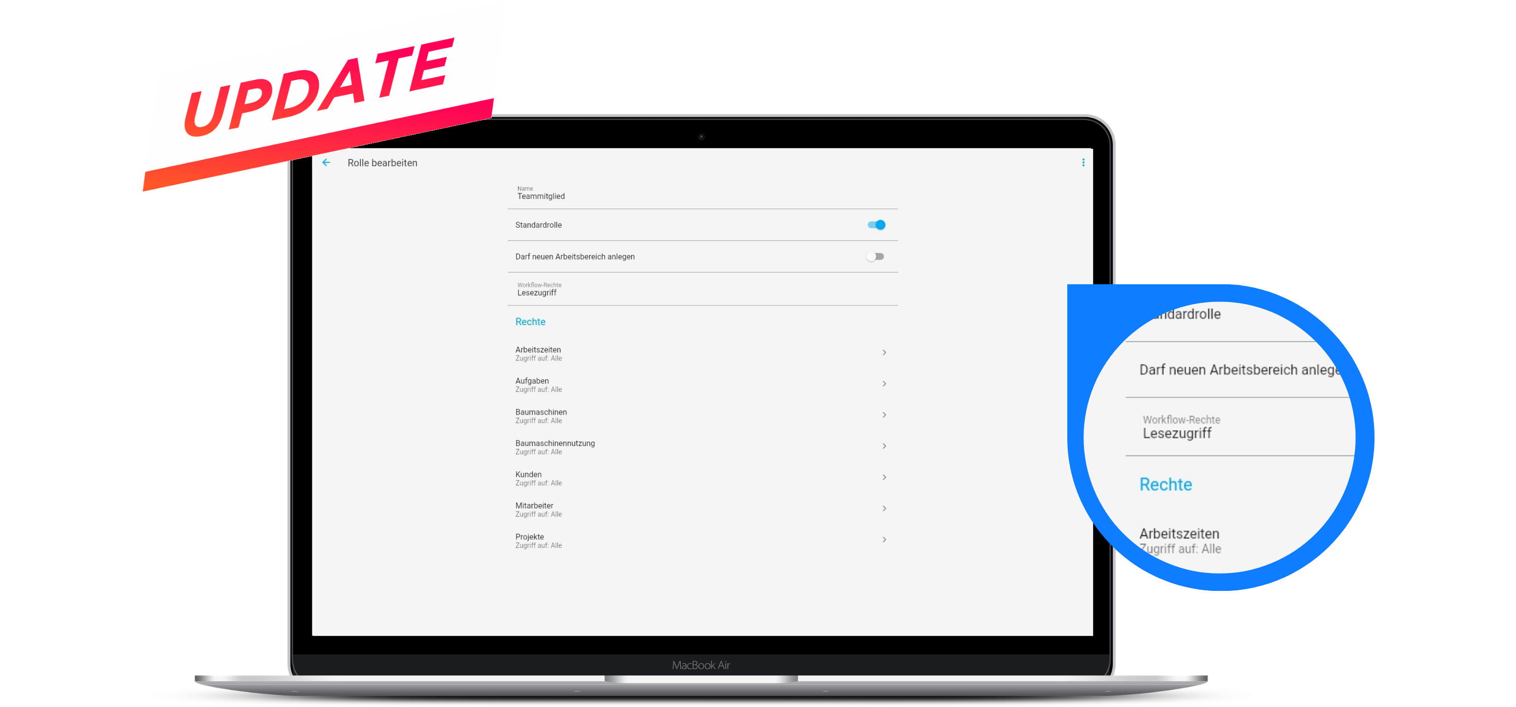 release workflow rights